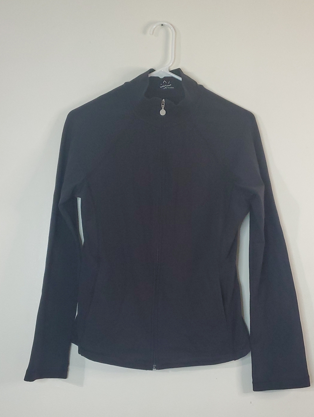 Beyond Yoga On The Go Mock Neck Black Full-Zip Lightweight Jacket Size Medium